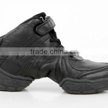 WOMENS BLACK JAZZ MODERN DANCE SHOES HIGH TOP BOOTS 0953A