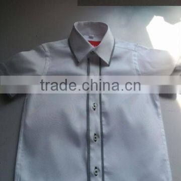 Latest Boys Designer Shirts Custom Shirts White Soft Oxford Boys Shirts photo-2