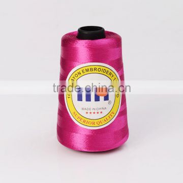 Color viscose rayon embroidery thread