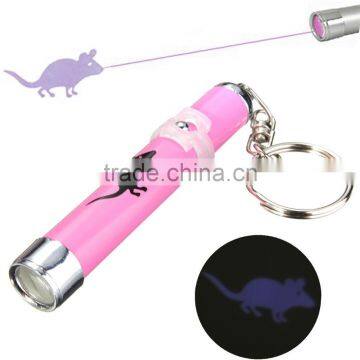 2016 New Arrival Funny Cats Pets Toy LED Laser Lazer Pointer Pen Light With Bright Mouse Animation Household photo-3