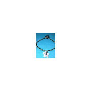United States Jamaican Necklace With Rasta Beads And Shells
