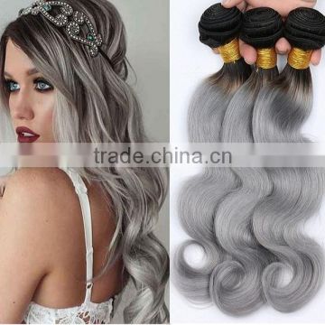 Alibaba china market two tone colored Brazilian hair weave , ombre hair