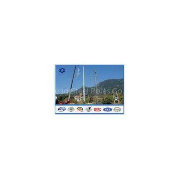 Steel Q345 10 - 550KV Low Voltage Electrical Power Pole Polygonal / Round Shape