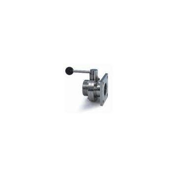Flanged/welded butterfly valve