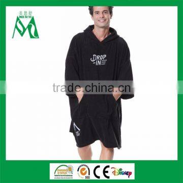 Hooded poncho towel embroidery poncho blanket poncho