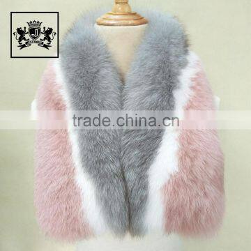 High 100% Dyed Real Fox Fur Accessory Winter Women Fur Muffler Scarf