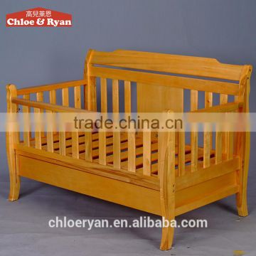 Wholesale china natural wooden baby cribs nursery furniture baby bumper bed