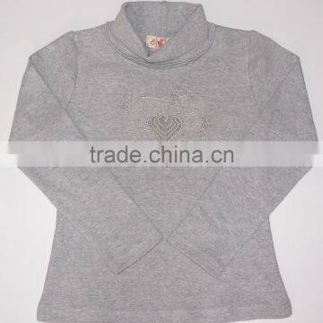Breathable Pure Cotton Long Sleeve Children Base Shirt
