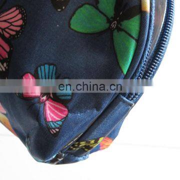 Fashion Butterfly Printed Fabric Girls Cosmetic Bag photo-3