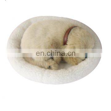 2014 Top New Fashion simulation animal Snoring & breathing dog plush toys