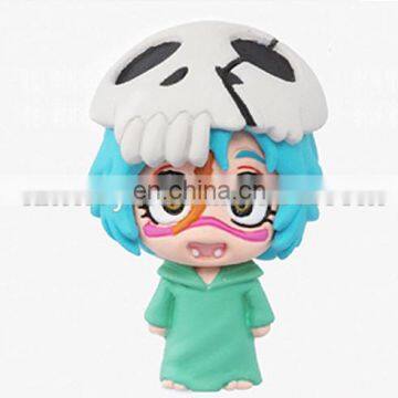 lovely resin mini anime figure for souvenir