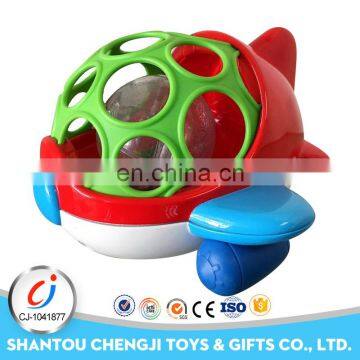 Hot sale funny baby toys plastic ball with bell for baby