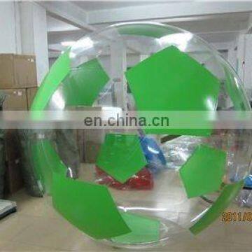 Green soccer water bubble