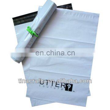 White new material plastic bag with logo printing