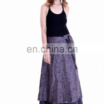 Indian Beautiful Beach Silk Sarong Mini Skirt Womens Rapron Skirts Umbrella Cut Short Silk Rapron