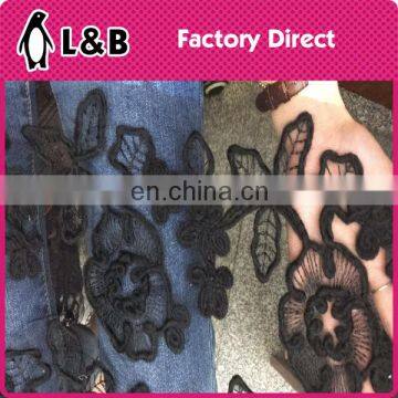 Lace Fabric 2017 Cord Embroidered Polyester Tulle Lace Chiffon Fabric photo-4