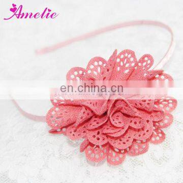 AH829 Pink Metal Wholesale Baby Fashion Headbands