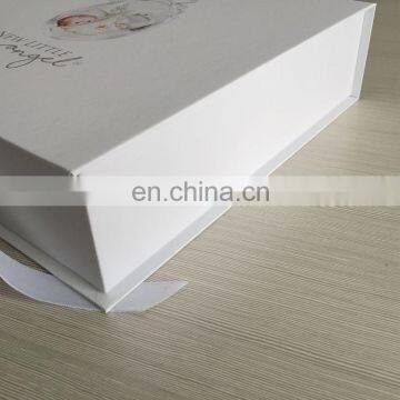 White Box, Cardboard Rigid Box For Clothing, White Logo Box Packing photo-3