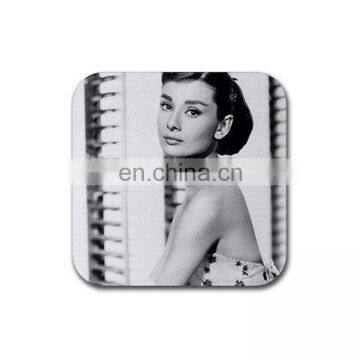 Custom Polyester Fabric Recycled Rubber Drink Coaster With Rubber Bottom photo-3