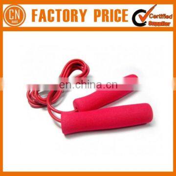 High Quality Rubber Skipping Fit Jump Rope With Foam Handle Custom Color Welcomed