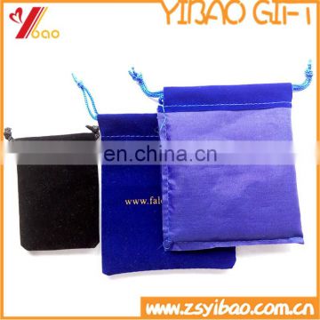 Alibaba wholesale custom colorful velvet drawstring gift bag