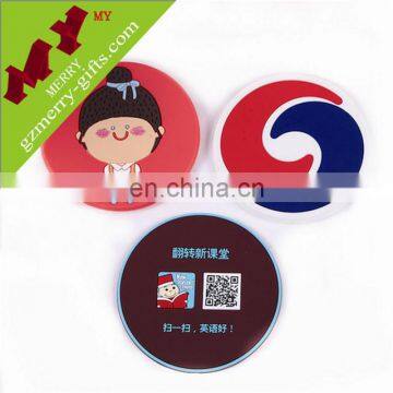 Custom size and logo custom pvc silicone coaster wholesale