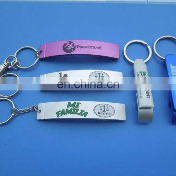 custom colorful aluminium bottle opener/personalized printing logo bottle opener