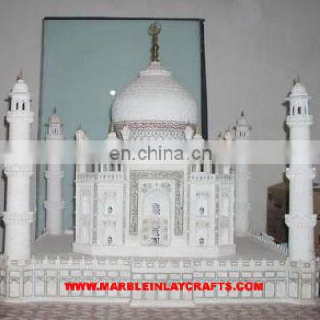 India Agra Taj Mahal, Built In Pure White Marble