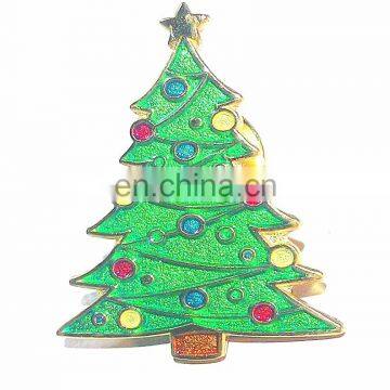 Event Gift Christmas Tree Lapel Pin Rhinestone pins