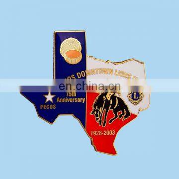 custom metal lapel pin/badge with horse club