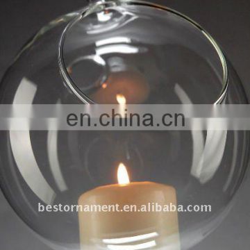 Clear Glass Ball with Hole