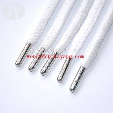 Plastic Aglet Within Custom Logo Round Polyester Cord photo-3