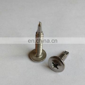 carbon steel wafer head nylon self drilling screws m11 m9 m4 m0.5 and customized size