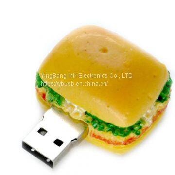 souvenir hamburger usb custom gifts usb flash drive promotional gift