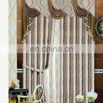 Fancy design jacquard window curtain with fancy valance