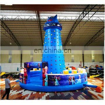 Portable Vinyl air pop up rock climbing wall inflatables, extreme sport inflatable rockwall for sale