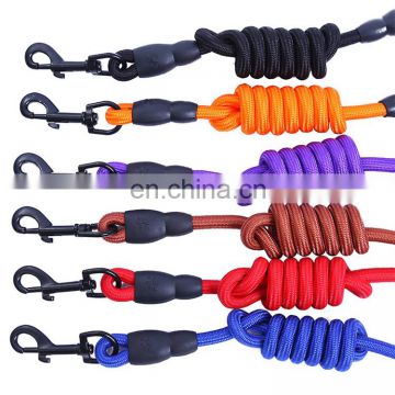 Explosion foam handle braided rope pet leash and collar for dog nylon