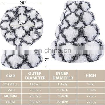 Dog Bed Wholesale Pet Bed Orthopedic Cuddler Round for Small Medium Dogs Soft Calming Bed With Slip Resistant Base photo-7