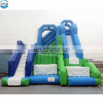 inflatable cliff jump slide, big giant inflatable slide, new inflatable slide with jump