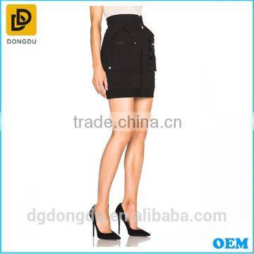 Casual 2016 New Fashion High Quality Lady Wool Popeline Skirt photo-3