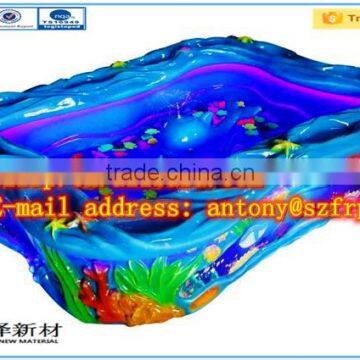 Kid Indoor Playground Entertainment Equipment Children Game Machine Child Amusement Rides Fiberglass Ocean Fishing Pond