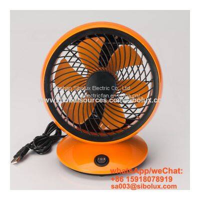 6 inch USB air circulation fan with oscillating function table fan desk fan