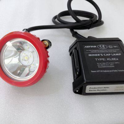 KL6Ex ATEX IP65 rechargeable LED corded mining cap light