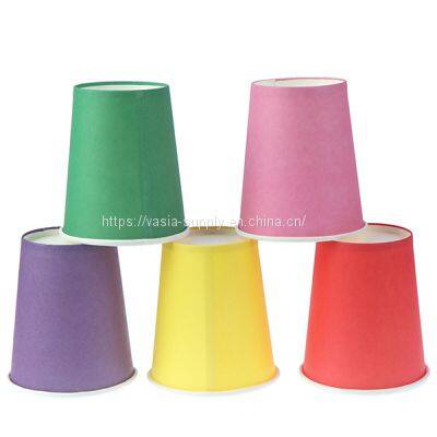 Birthday parties solid color disposable paper cups make cleaning the afterparty really quick and easy