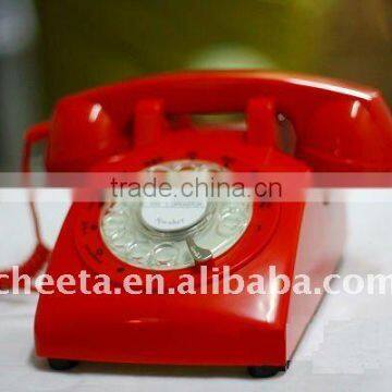 rotary dial antique retro telephone