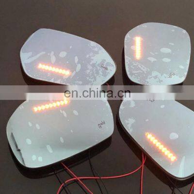 Панорамное заднее зеркало с голубым стеклом, с LED-сигналами поворота, с подогревом и системой мониторинга мертвых зон для Honda Civic 8-го поколения 2006 - 2011 годов, 2 штуки