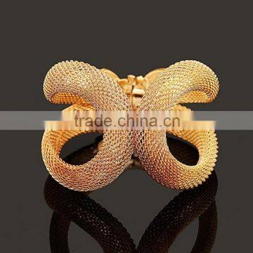 2015 Luxury Alloy zinc CC Gold and silver mesh Bracelet Colorful with best price Pulsera para novia esposas