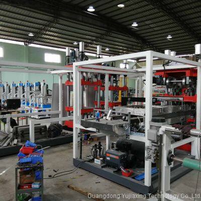 JY820-650 Three Station High Speed Tableware Tray Lunch Box Lid Making Thermoforming Machine photo-2