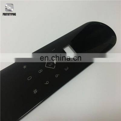 cnc milling black painting transparent color painting transparent rapid prototype