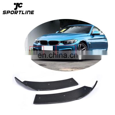 Carbon Fiber F32 Front Car Splitters for BMW 435i M Sport Coupe 2-Door 13-17